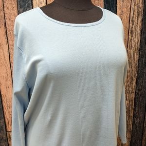 Light Blue Long Sleeve Thermal Shirt